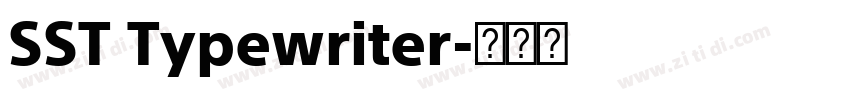 SST Typewriter字体转换